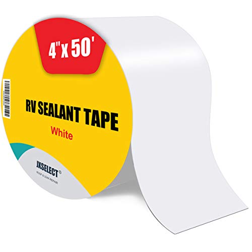JXSELECT RV Sealant Tape, 4" x 50' RV Roof Repair Tape White RV Seal Tape - UV Resistant & Weatherproof RV Roof Tape to Repair Leaks and Seal Roof Openings,Roof Seams,Window Seams and More - Thumbnail 5