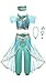 Arabian Princess Girls Costume Outfit, Headband and Jewelry Set, 3T.