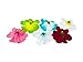 Winterworm Pack of 50 Mixed Artificial Silk Flower Plumeria Frangipani Heads 2.8 inch for Wedding Garland DIY Jewelry Accessories