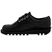 Mens Kickers Kick Lo Leather Office Work Classic Lace Up Boots Shoes - Black - 8.5