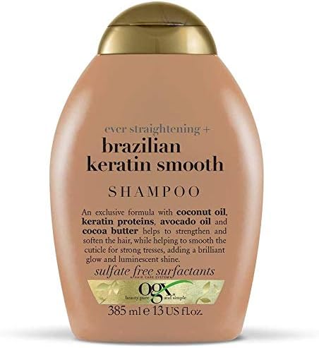 ogx® (formerly Organix) ‘Ever Straight Brazilian Keratin’ smoothing shampoo 385 ml with conditioner 385 ml - Image 3