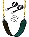 OLIVIA & AIDEN Heavy Duty Swing Seat with Rubber Coated 66” Chain, Tree Swing Straps, Mounting Caribiners | Complete Swing Set | Swing Set Accessories and Swing Seat Replacement | Outdoor Tree Swing