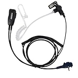 Coodio Professional Surveillance Earpiece Security Headset Bodyguard FBI [Covert Acoustic Tube] Mic Microphone For Vertex Standard EVX-531, VX-241 2 Way Radio