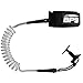 BPS 'PRO' Boogie Board Wrist Leash with Leash Plug - with Double Swivels (Clear/Black)