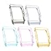 bayite TPU Protector Case Compatible Fitbit Ionic Accessories Rugged Protective Frame Shock Resistant Cover Shell Pack of 5