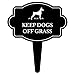 iCandy Products Inc Keep Dogs Off Grass Sign Home Pet Warning Dog Lawn Sign 16x18 Inches - Aluminum