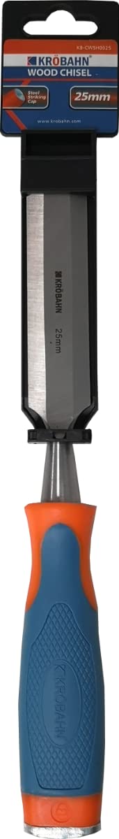 KROBAHN Wood Chisel Chrome VANDIUM Steel HAVEY Duty Soft Grip Handle 25mm