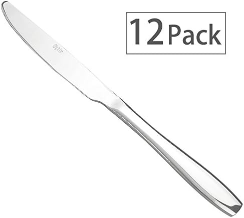 Ggbin 12-Piece Dinner Knife Set, Stainless Steel Table Knives