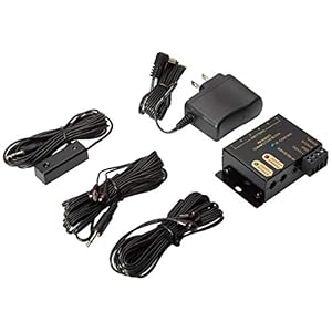 IR Repeater System – Hidden IR Control System for Home Theater Infrared Extender System Kit, Black