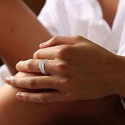 Vito 925 Sterling Silver Anxiety Fidget Ring for