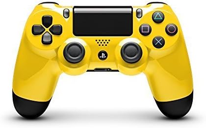 Yellow and Black Custom Painted DualShock 4