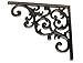 Cast Iron Shelf Brackets Braces 9 x 7.5 Inch Large Rustic Antique Style Set of 4