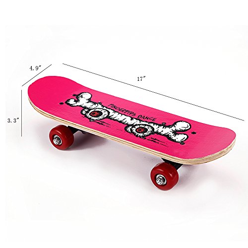 My First Toy Skateboards for 35 Year Old Kids 17 Inch Mini Wooden