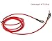 3.5mm aux cable, ICEELEC Male to Male 90 Degree Right Angle Auxiliary Stereo Cable / Aux Cord for Car Stereos, Phone, Computer, Speakers, MP3 Players etc ( Red, 4FT ).