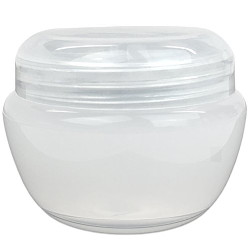 Beauticom 48 Pieces 30G/30ML (1 Oz) White Frosted Container Jars with Inner Liner for Homemade Moisturizers, Lotions, Skin Care Products - BPA Free