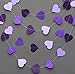 Purple Heart Garland – Paper Garland for Wedding, Bridal Shower, Birthday and Bachelorette Party Decorations – 120 Inches