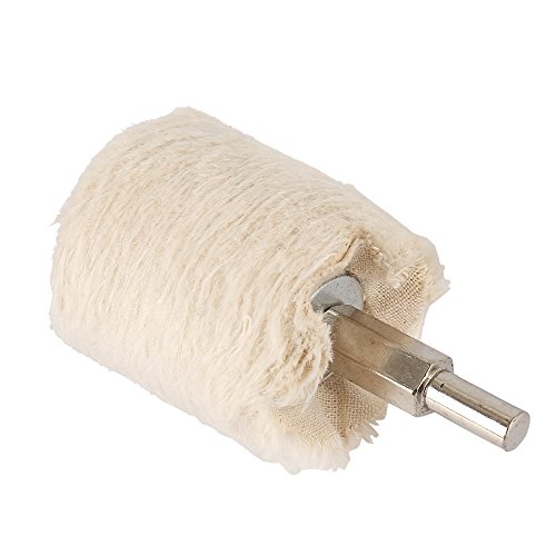 ODOMY 5Pcs Buffing Polishing Wheel For Drill Flannelette Polishing Mop Wheel Cone/Column/Mushroom/T-shaped Wheel Grinding Head With 1/4" Handle for Manifold Metal Aluminum Stainless Steel Chrome Glass