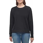 Splendid Women's Sweater Crew Neck Pullover Sweatshirt (XX-Large,Black)