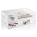 STORi 2-Pack Premium Quality Large Stackable Cosmetic Storage and Makeup Palette Organizer Drawer | Audrey Collection