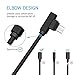 Micro USB Cable,Muslish 3ft USB Charging Cable Right Angle Android Charger Durable TPE Cord for Samsung Galaxy S6/S7,Kindle,HTC, Nexus,LG,Sony and More(Black)