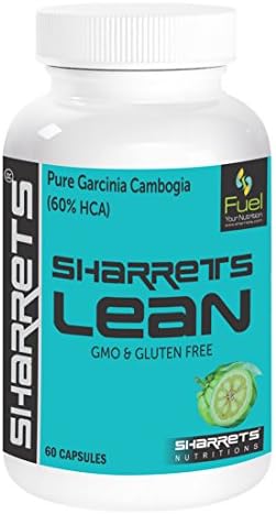 Sharrets Lean Garcinia Cambogia 700mg/ serving 60 Vegan Capsules for Weight Management Men Women - Gluten Free, Halal Certified, Non GMO