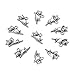 20 Pieces Cute Happy Cat Good Luck Charms Findings for Jewelry Pendants Necklaces Making 19 X 11mm