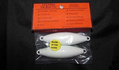 Dolphin Tackle Co. Super Glow Double Ringed Torpedo Sinker PKRSGW