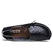 CIOR Women's Genuine Leather Loafers Casual Moccasin Driving Shoes Indoor Flat Slip-on Slippers,M912,Black,41