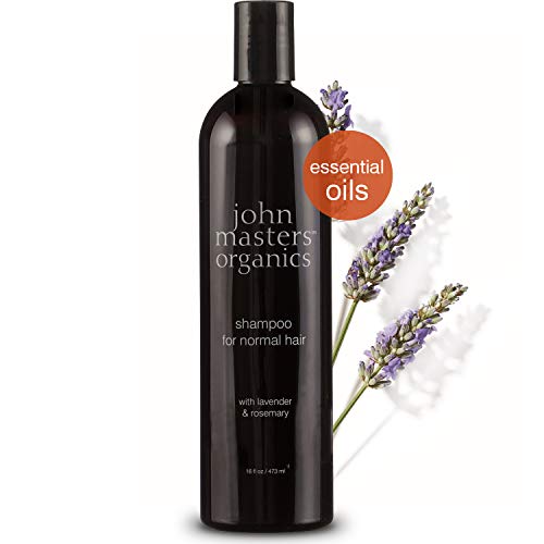 John Masters Organics - Shampoo for Normal Hair with Lavender & Rosemary - Sulfate-free, Gentle Cleanser & Moisturizer, Safe for Color Treated Hair & Infused with Essential Oils - 16 oz