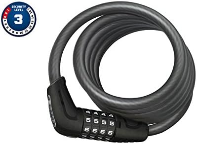 ABUS spiral cable lock Numero 5510C/180 with SCMU holder - Bicycle lock with practical combination cylinders - security level 3 - Image 3