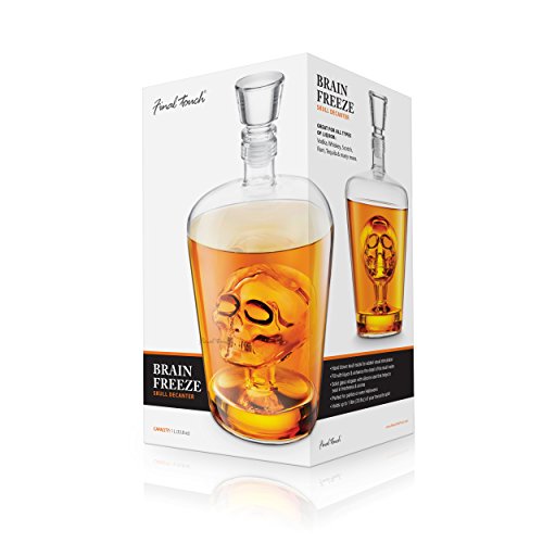 Final Touch Glass Brain Freeze 1 Liter Decanter