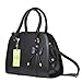 Handbag Shoulder Bag Hot Womens Vintage Messenger Tote with Bow (Black-A)