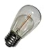 ProPowerLed S14 String Light LED Replacement Bulb, E26 Base, 2200K, 0.5W 60 Lumens 120V AC Replaces Standard Incandescent 11W (1)