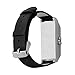 Band + Frame For Fitbit Flex; Mosunx Leather Accessory Bangle Watch Band Wrist Strap + Metal Frame For Fitbit Flex (Sliver)