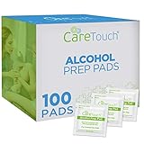 Care Touch Sterile Alcohol Prep Pads, Medium 2-Ply - 100 Alcohol Wipes