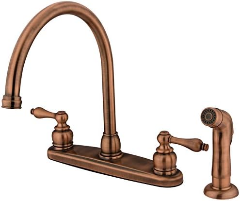 Kingston Brass Kb726Alsp Kitchen Faucet Antique Copper