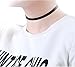 Besteel 3/8'' Classic Elegant Girls Plain Black Velvet Ribbon Choker Necklace Extender Chain