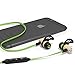 Symphonized NRG Bluetooth Wireless Wood in-Ear Noise-isolating Headphones, Earbuds, Earphones with Mic & Volume Control (Green)