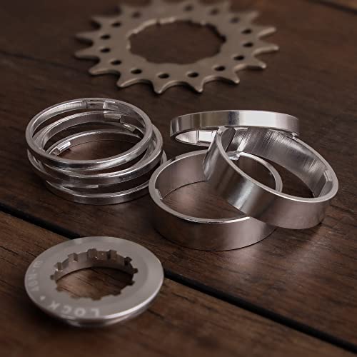 CyclingDeal Conversion Kit Fixie Bike Single Speed Compatible with