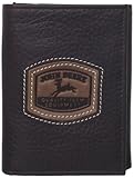 John Deere Men's Historical Logo Trifold Wallet, Brown, One Size