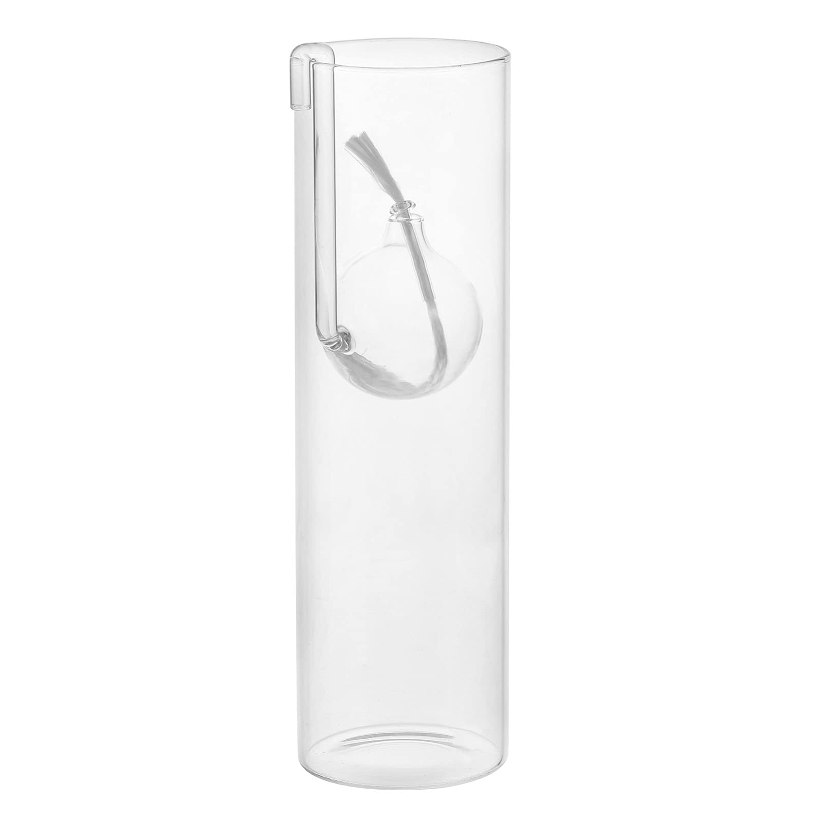 Uonlytech Wedding Decor Glass Oil Lamp Retro Kerosene Lamp Transparent Desktop Oil Lamp Burning Tea Lights Emergency Light Windproof Glass Light Home Decoration Wedding Decoration