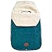 JJ Cole Bundle Me Winter Toddler Car Seat Cover and Bunting Bag - Original - Sherpa Lined Weather Resistant Baby Carrier and Stroller Cover - Stroller Accessories and Winter Baby Essentials - Teal