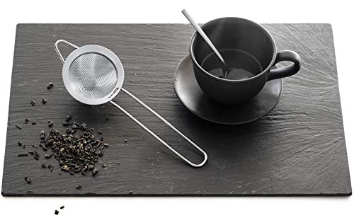 Tea and Cocktail Strainer - Premium 304 Stainless Steel (18/8), 2.75" Conical Fine Mesh Strainer - Tea and Bar Strainer, by Proto Future (Silver)