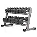 XMARK Heavy Duty Dumbbell Rack, 2 or 3 Tier Dumbell Rack, Rack Only or Rack Plus Dumbells, 350 lbs. to 550 lbs Hex Dumbells Sets