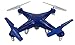 Syma X5C-1 Quadcopter Drone Blue Bundle with Carrying Case and extra batteries! Newest 2015 X5C-1 version