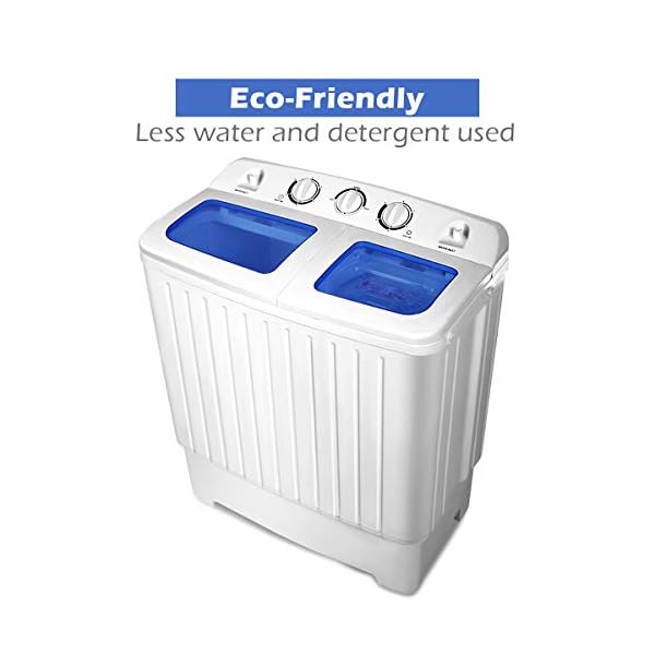 Giantex Portable Mini Compact Twin Tub Washing Machine 20lbs Washer