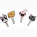 Set of 4 Key Caps Doggy Kitten Boston Terrier and Golden Retriever Key Covers 1.4