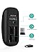 Wireless Mouse, Jelly Comb 2.4GHz Glossy Ultra Slim Portable Wireless Mouse with USB Receiver and Type-C Adapter, Compatible for All USB/Type-C Devices, Clean Clear Click Sound