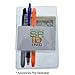Heavy Duty Pocket Protector with Horizontal ID Badge Holder - Clear Plastic Shirt/Lab Coat Pocket Pouch Organizer for Pens, Pencils, Small Tools, Name Tags and More by Specialist ID