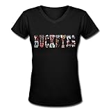 Women's Ohio State Buckeyes Logo V neck T shirts